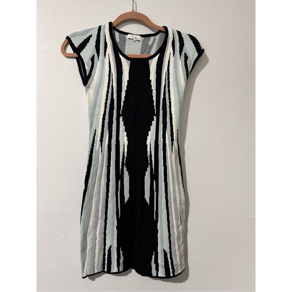 Parker thick knit mini dress sleeveless S
